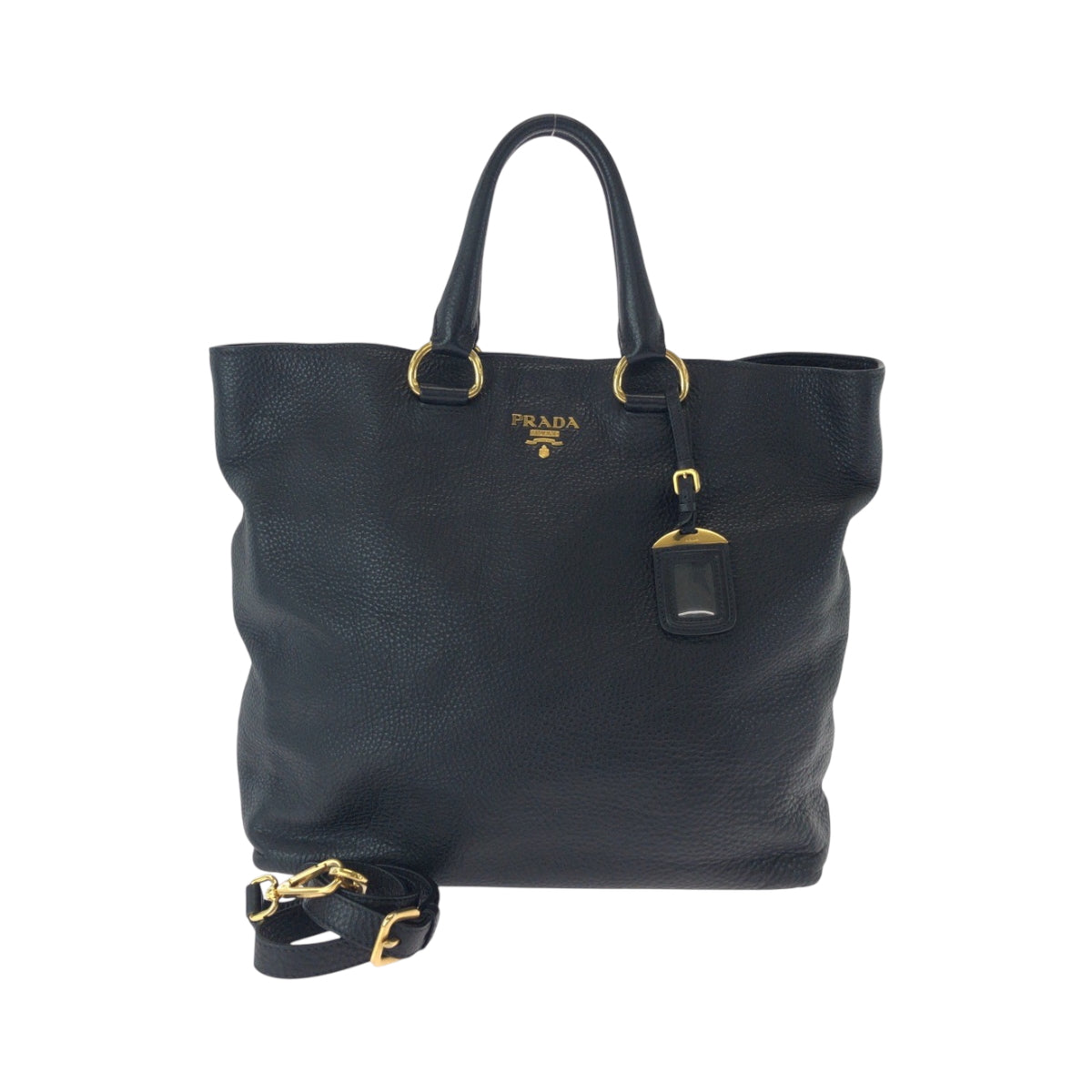 Shoulder Bag Metal Vitterodino Logo Leather Black