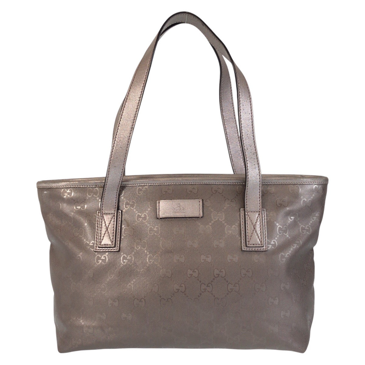 Gucci PVC GG implementation Gray Tote Bag