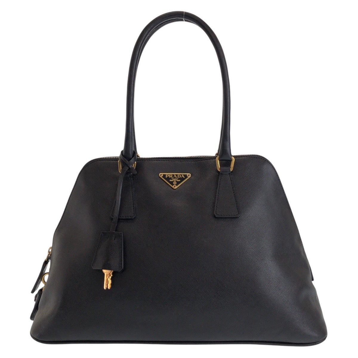 Safiano Leather Black Travel Bag