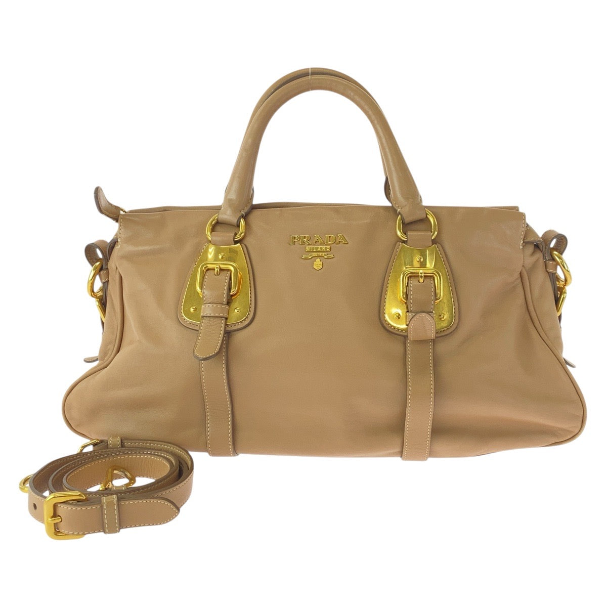 Prada 2Way Bag Leather Travel Bag 2Way Handbag Bn1903