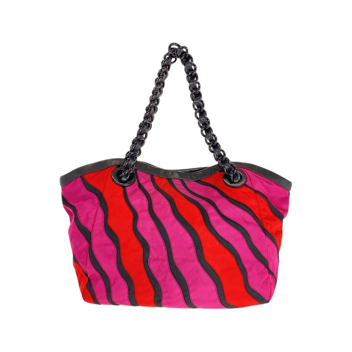 Tote Bag Silvermetal Nylon Red