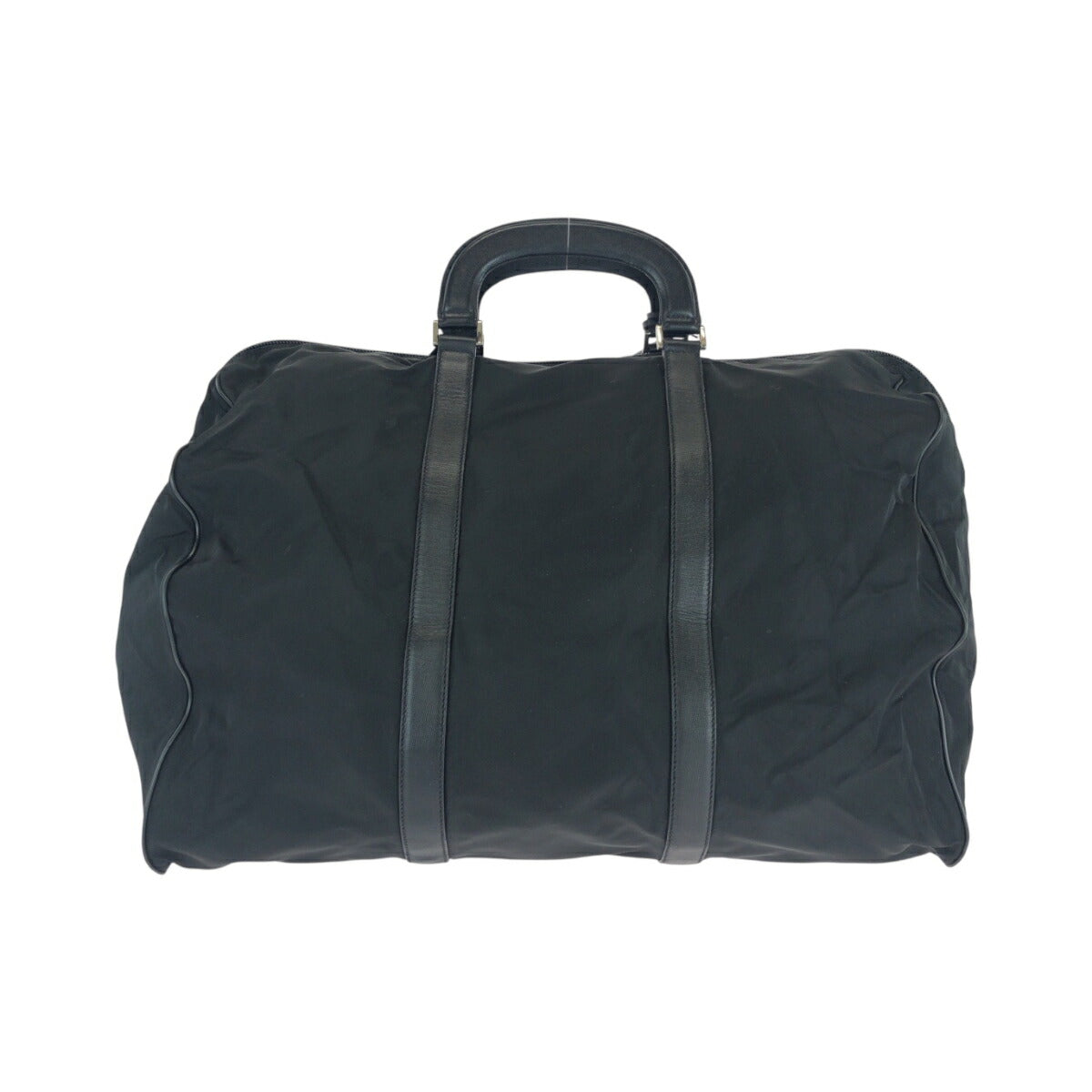 Prada Tessuto Triangle Plate 2Way Boston Bag Logo Travel Bag