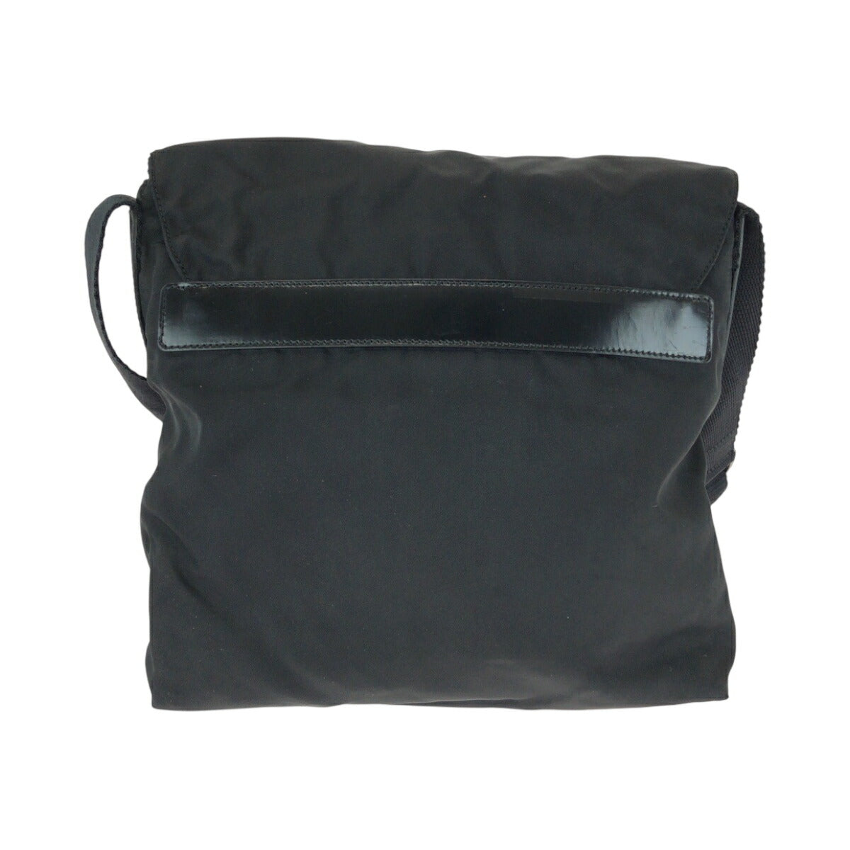 Prada Tessuto Triangle Plate Shoulder Bag Nylon Logo