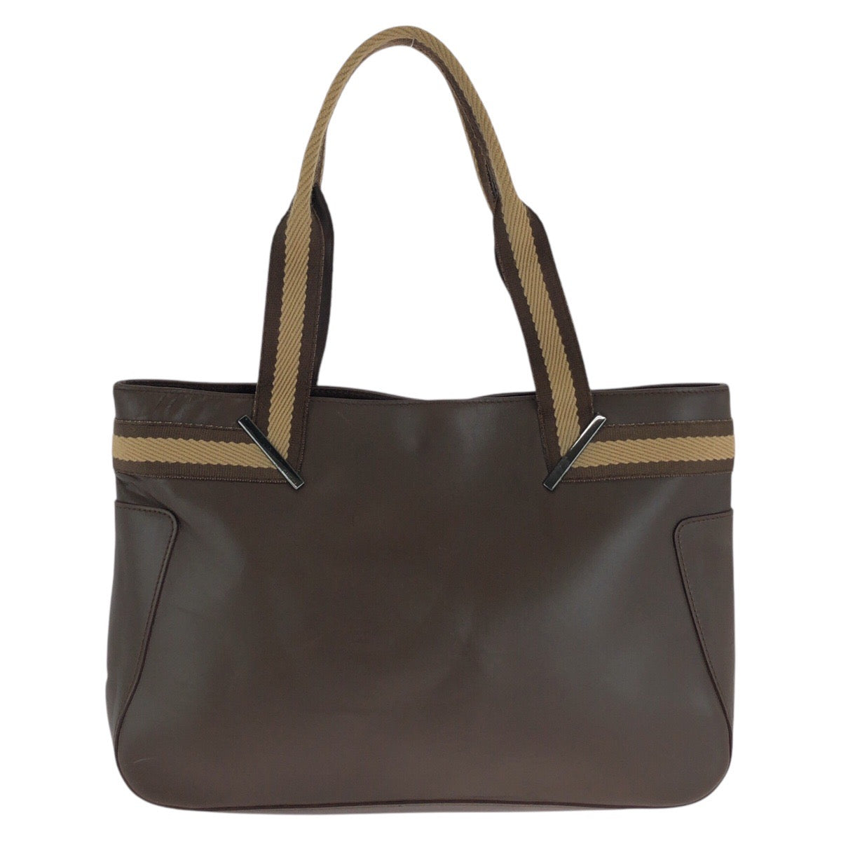 Gucci 002 Sherry line Leather Brown Shoulder Bag