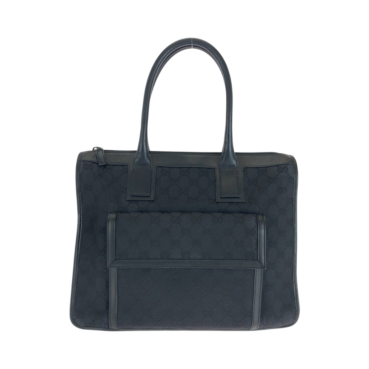 Gucci 000 GG SilverMetal Canvas Black Shoulder Bag