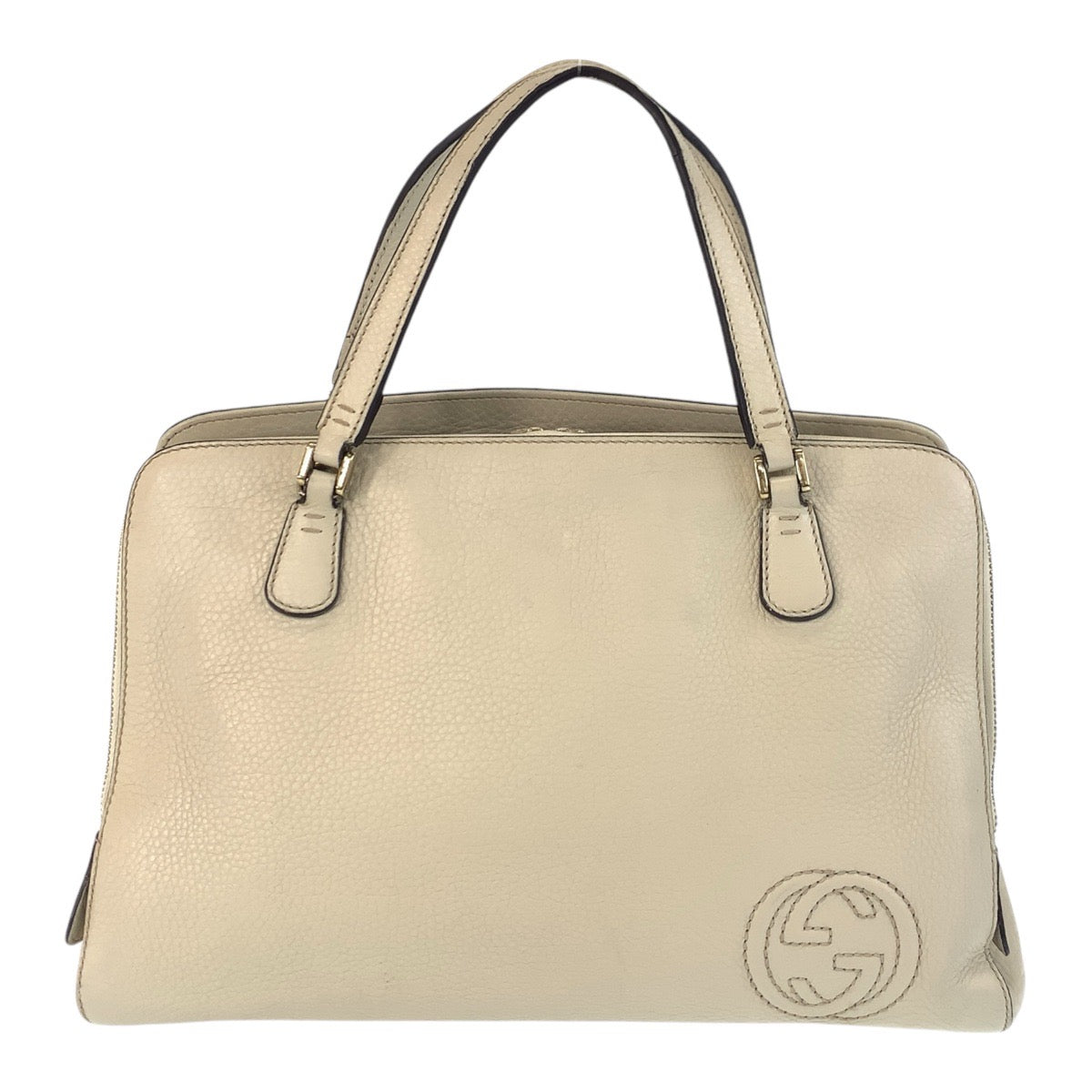 Gucci Interlocking Handbag Leather Travel Bag