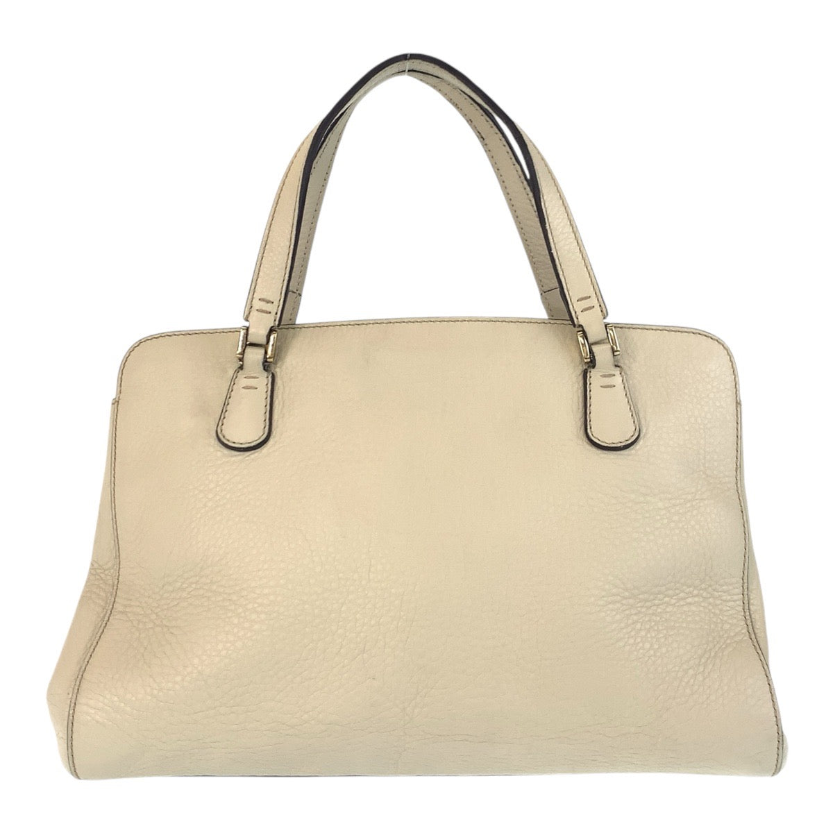 Gucci Interlocking Leather White Handbag