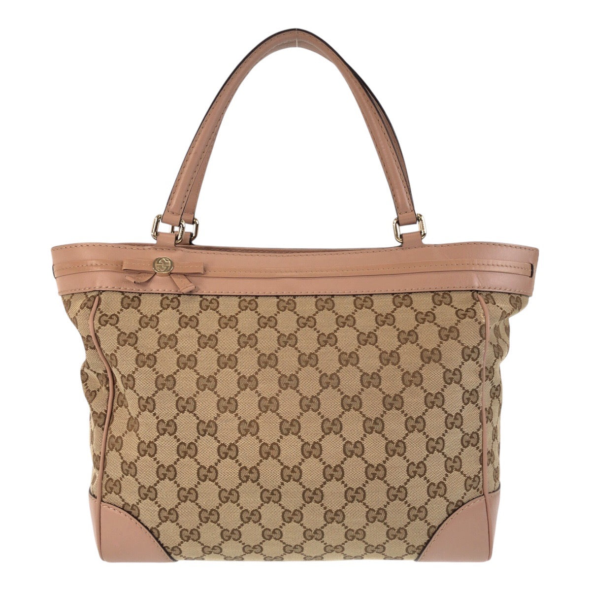 Gucci GG Mayfair Canvas Beige Tote Bag