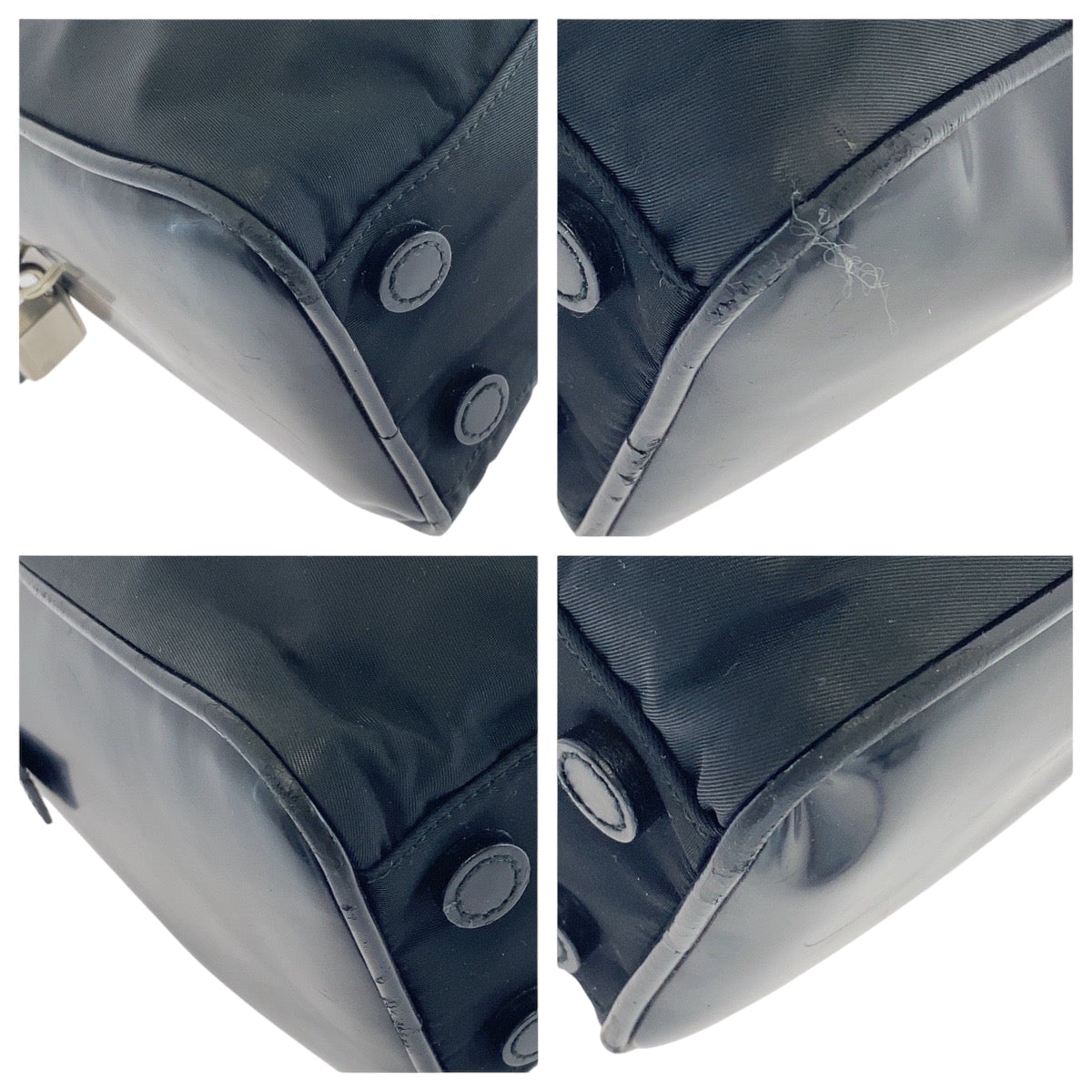 Tote Bag Silvermetal Tote Bag Handbag Test Nylon Black