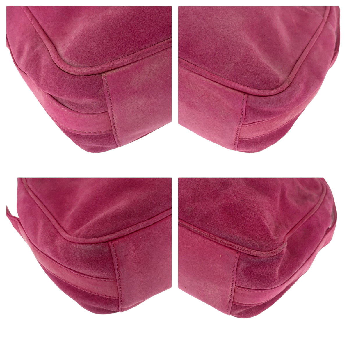 Gucci 007 pochette Old Horsebit Suede Pink Shoulder Bag