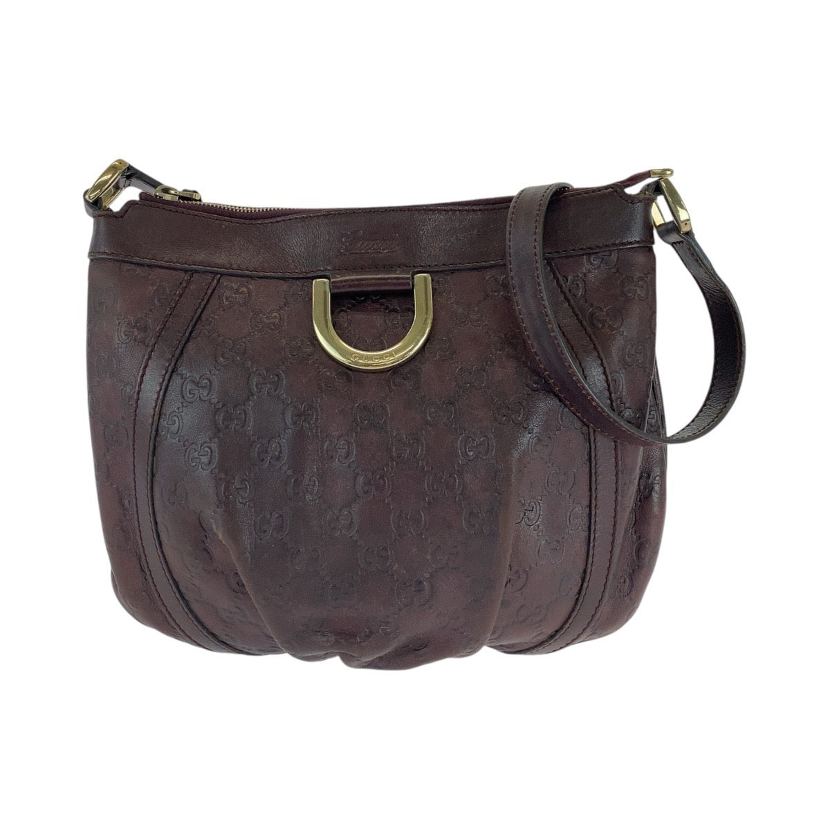 Gucci pochette Abby Guccissima Leather Brown Shoulder Bag