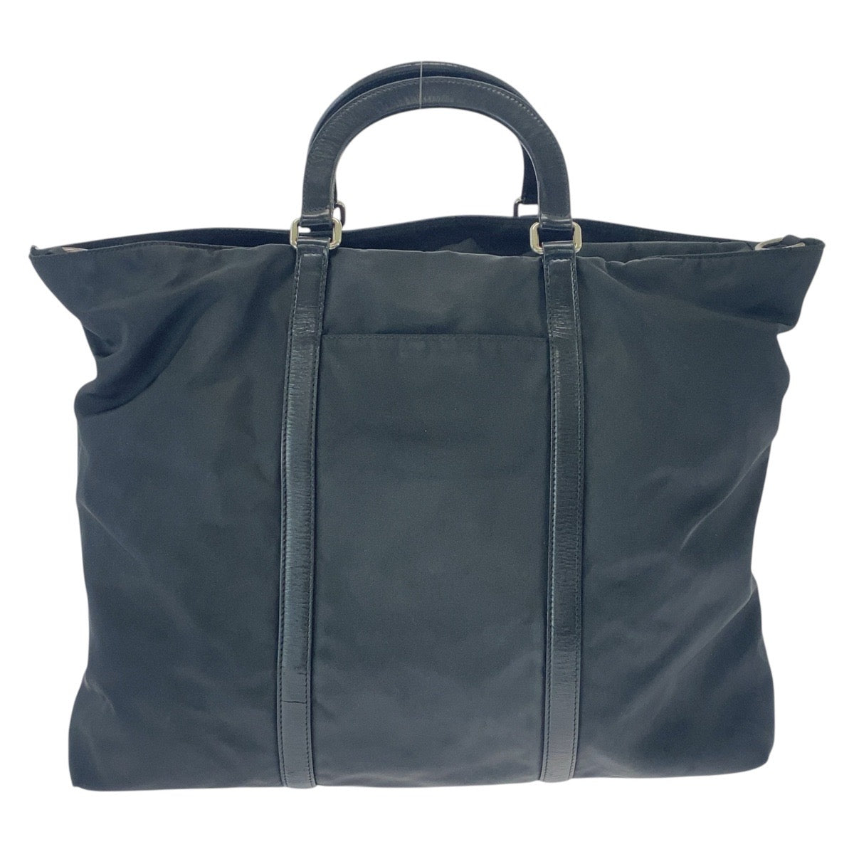 Tote Bag Silvermetal Tote Bag Shoulder Bag Nylon Black Logo Mens