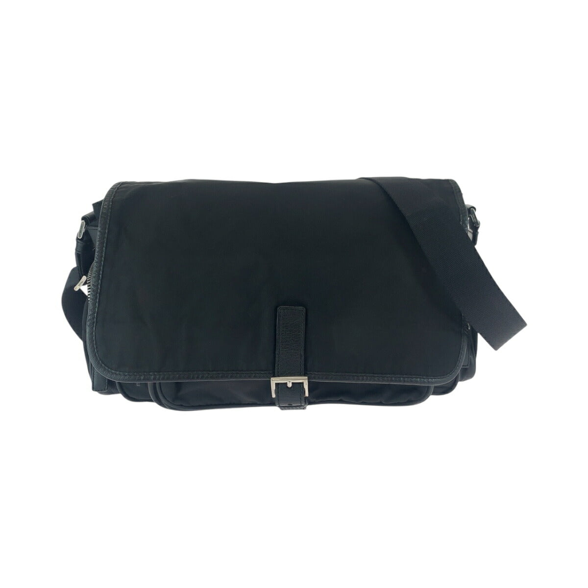 Prada Tessuto Triangle Plate Shoulder Bag Nylon Logo Shoulder Bag 24