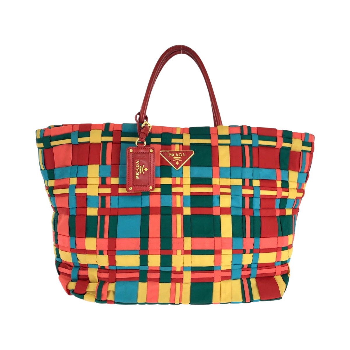 Tote Bag Multicolor Goldmetal Test Triangle With Nylon