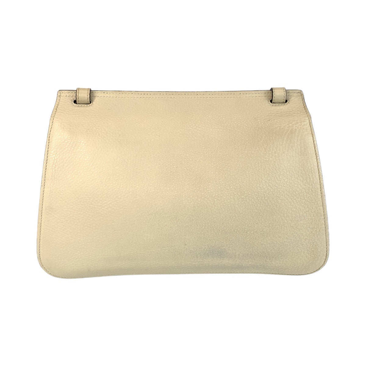 Gucci Ivory SilverMetal Messenger Bamboo Daily Leather Flap Shoulder Bag