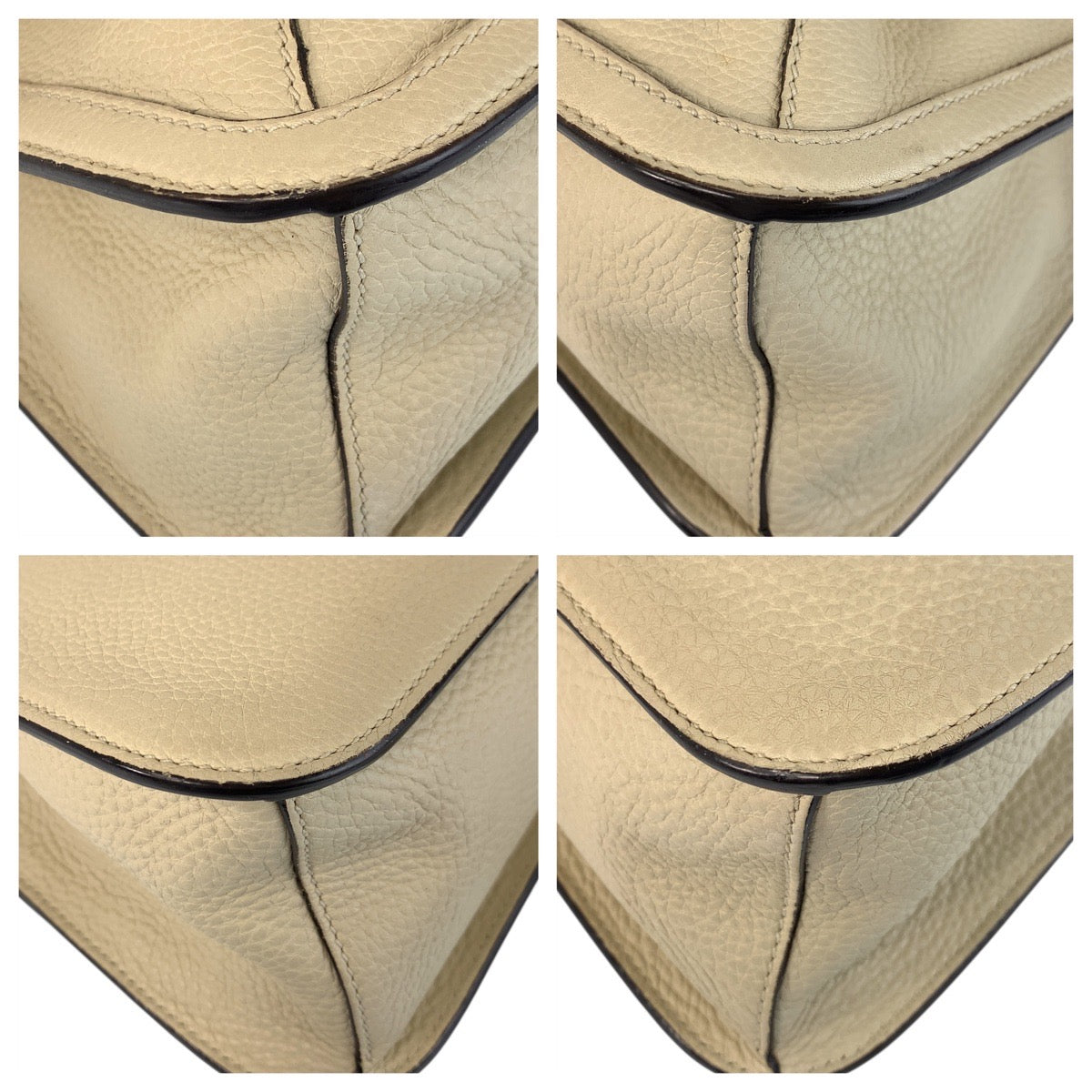 Gucci Ivory SilverMetal Messenger Bamboo Daily Leather Flap Shoulder Bag