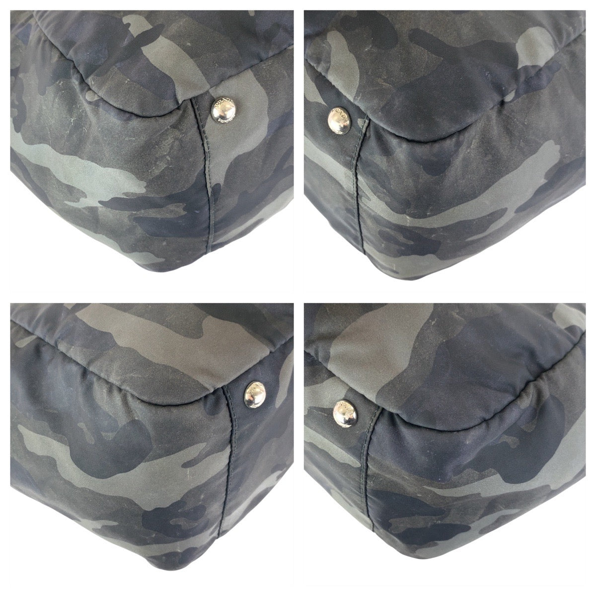 Tote Bag Khaki Silvermetal Tote Bag Shoulder Nylon Shoulder Bag