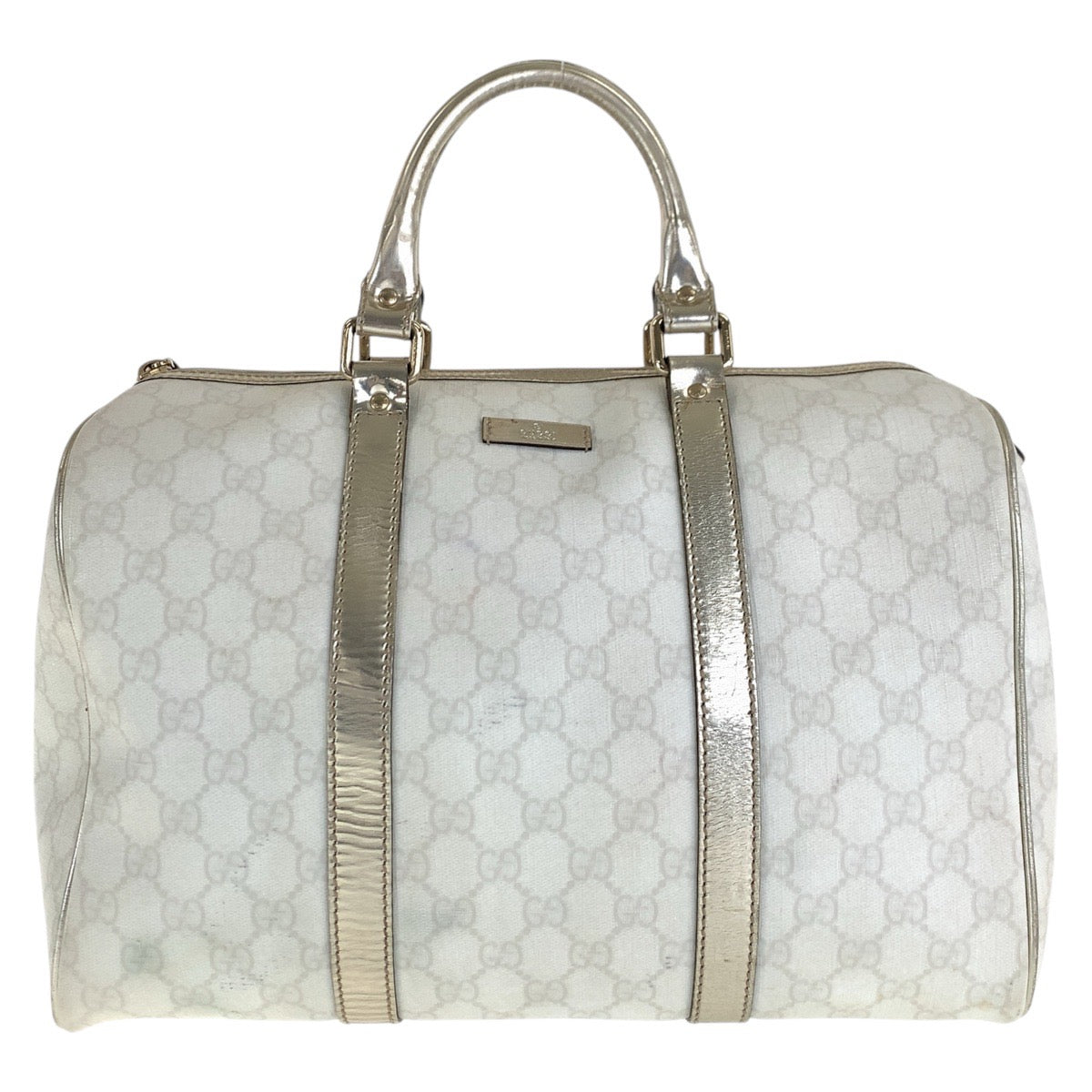 Gucci Supreme Boston Bag Leather Canvas Travel Bag