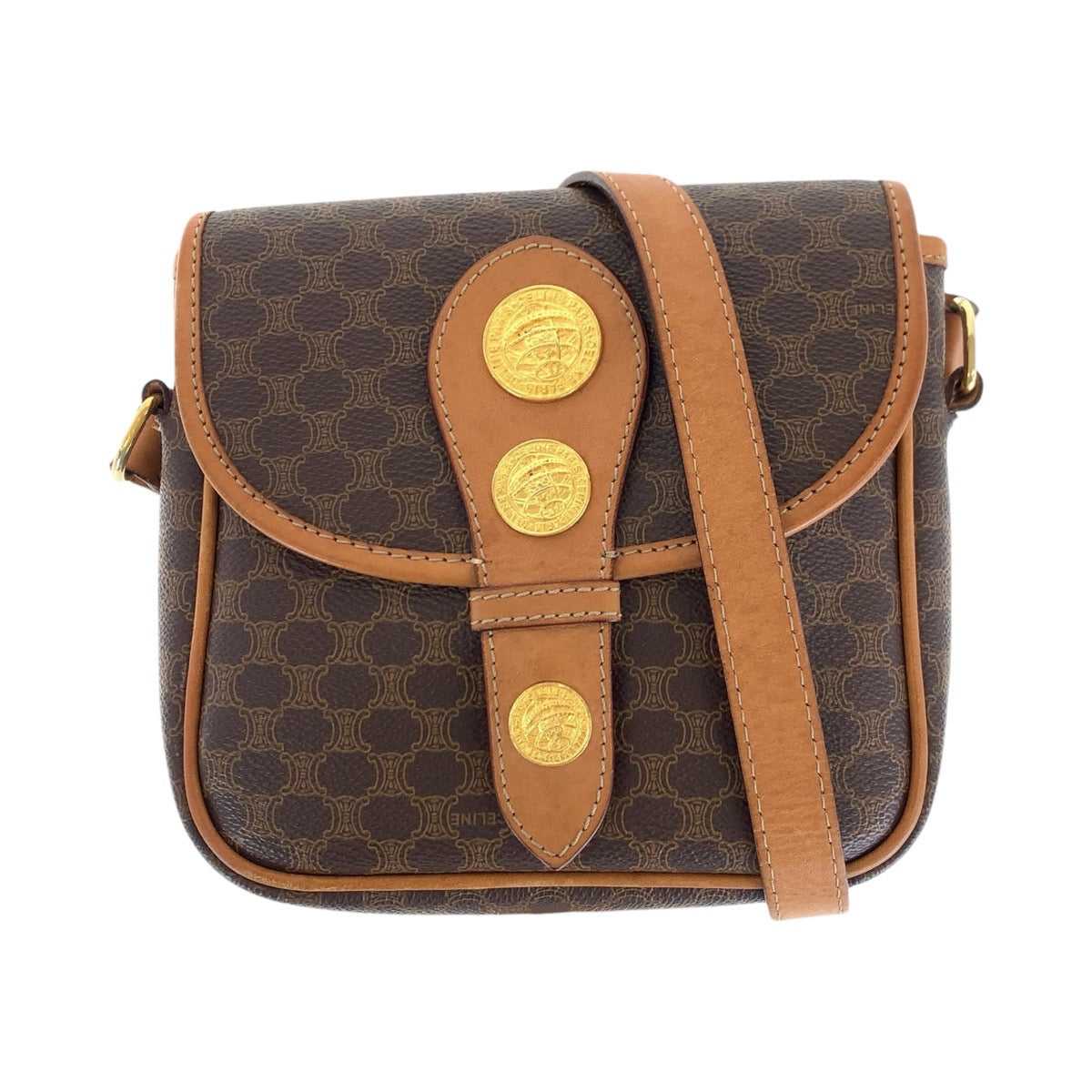 Shoulder Bag Pvc, Metal Shoulder Bag Pochette Leather Brown