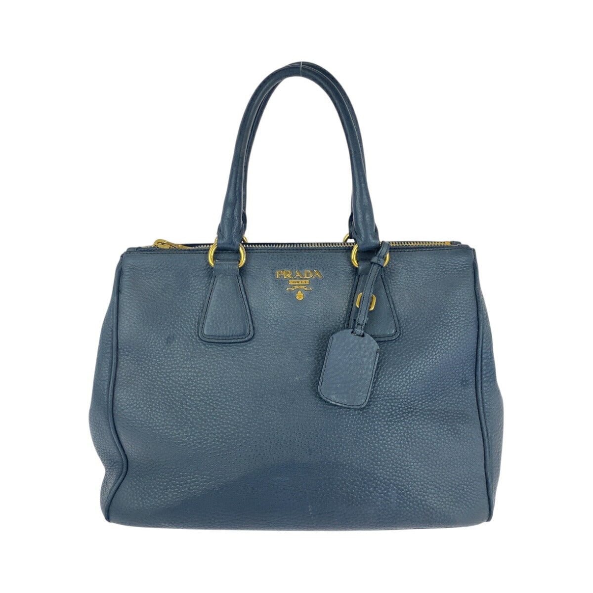 Prada Daino 2Way Bag Leather Vitello Logo Travel Bag