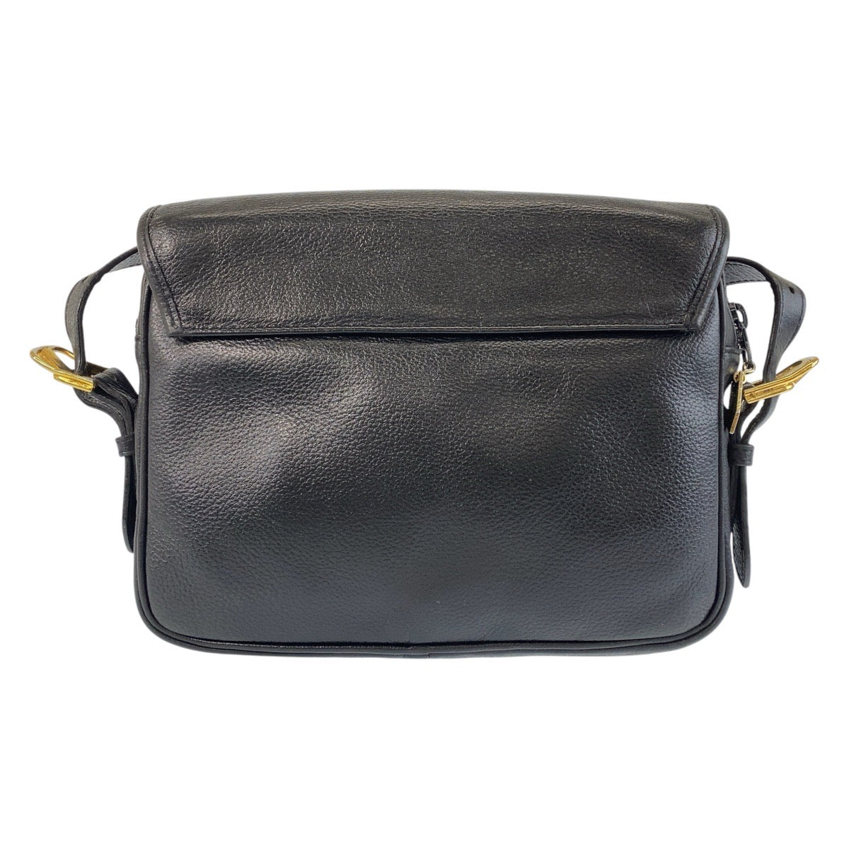 YSL Saint Laurent Shoulder Bag Goldmetal Shoulder Bag Pochette Women Unisex Leather Black