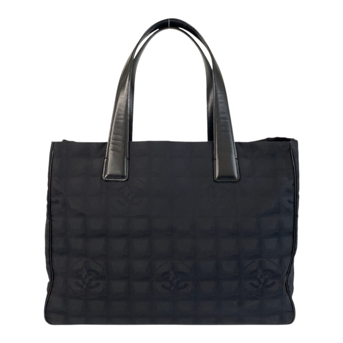 Chanel Nylon GoldMetal New line Black Leather Travel Bag