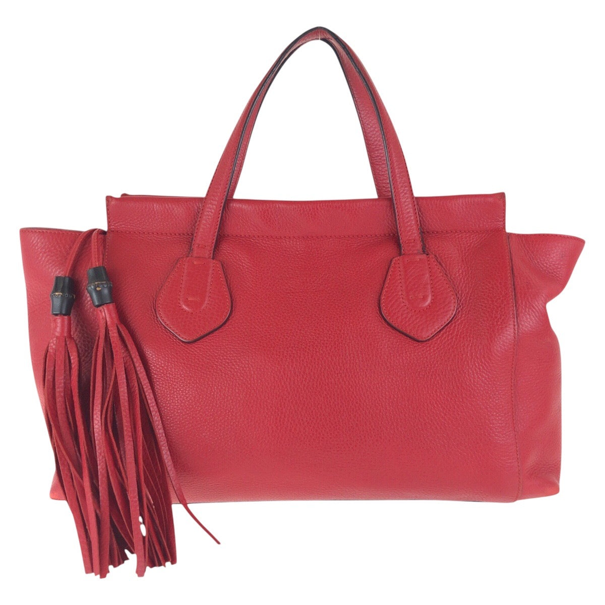 Gucci Bamboo 2Way Bag Leather Travel Bag Bag 21
