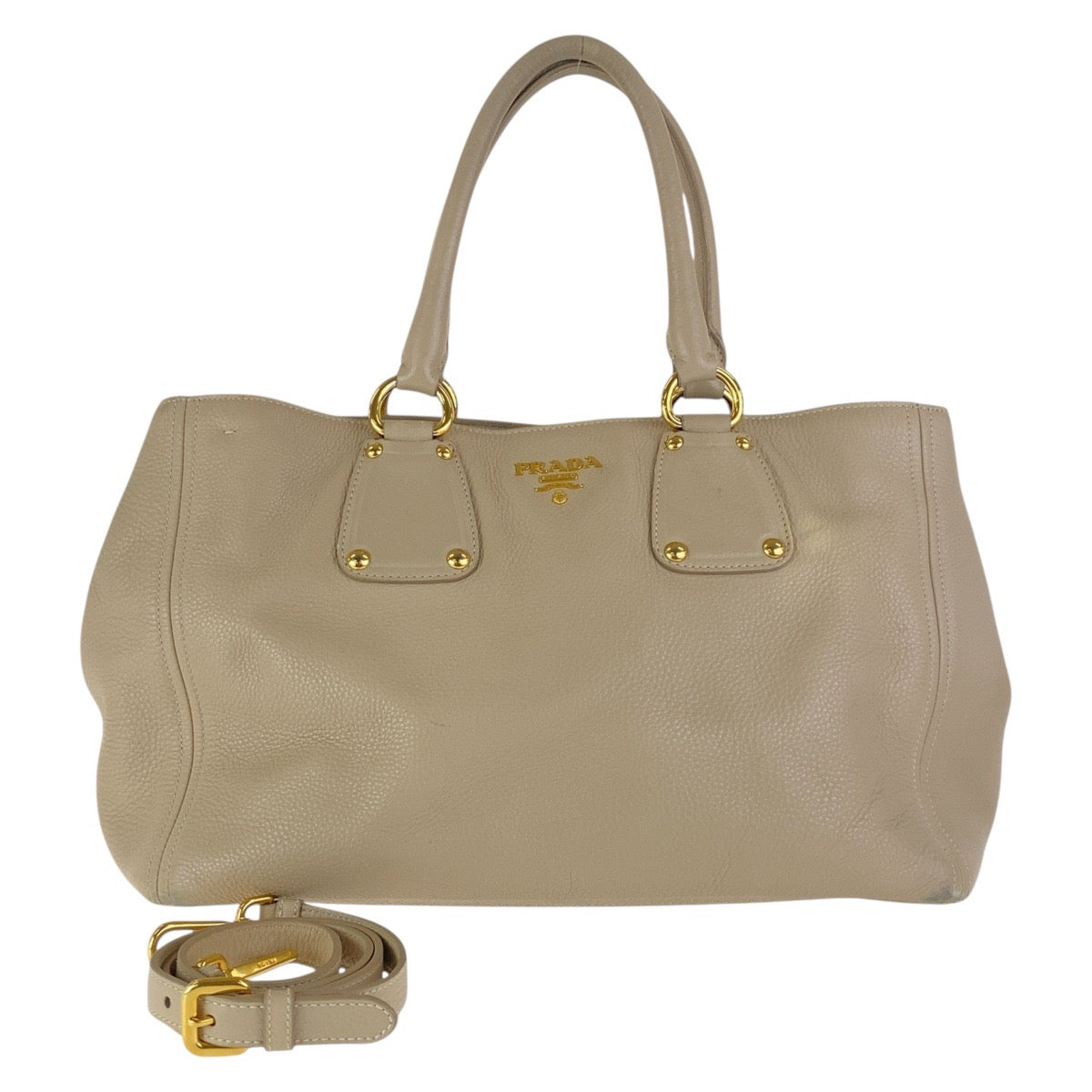 Tote Bag Metal Tote Bag Shoulder Bag Leather Beige