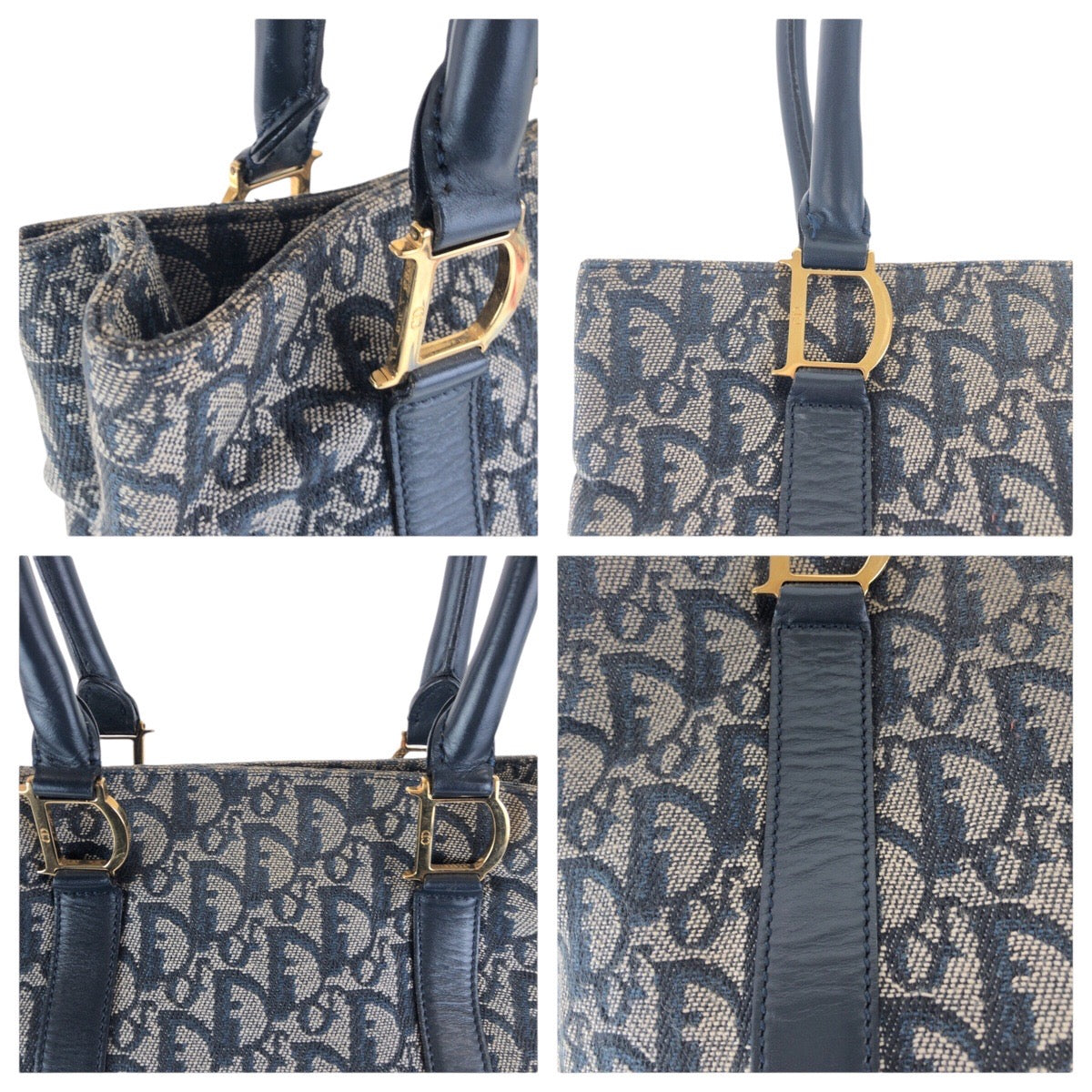 Dior Trotter 2Way Bag Leather Canvas Travel Bag 2Way Bag Boc0072