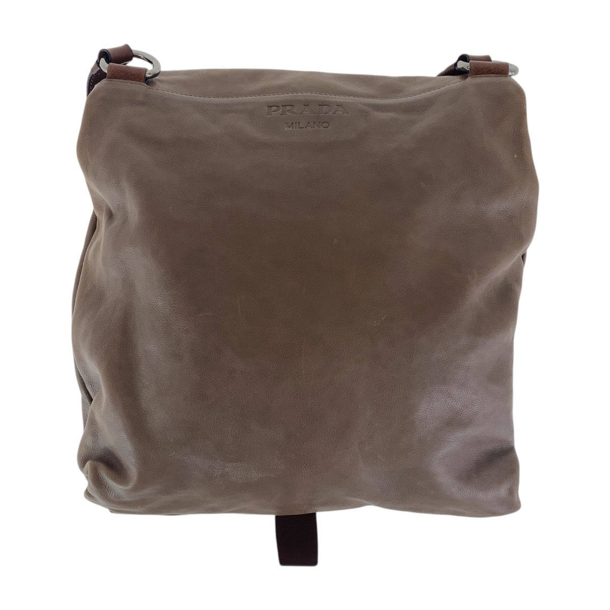 Shoulder Bag Metal Crossbody Shoulder Bag Unisex Leather Brown Crossbody Bag