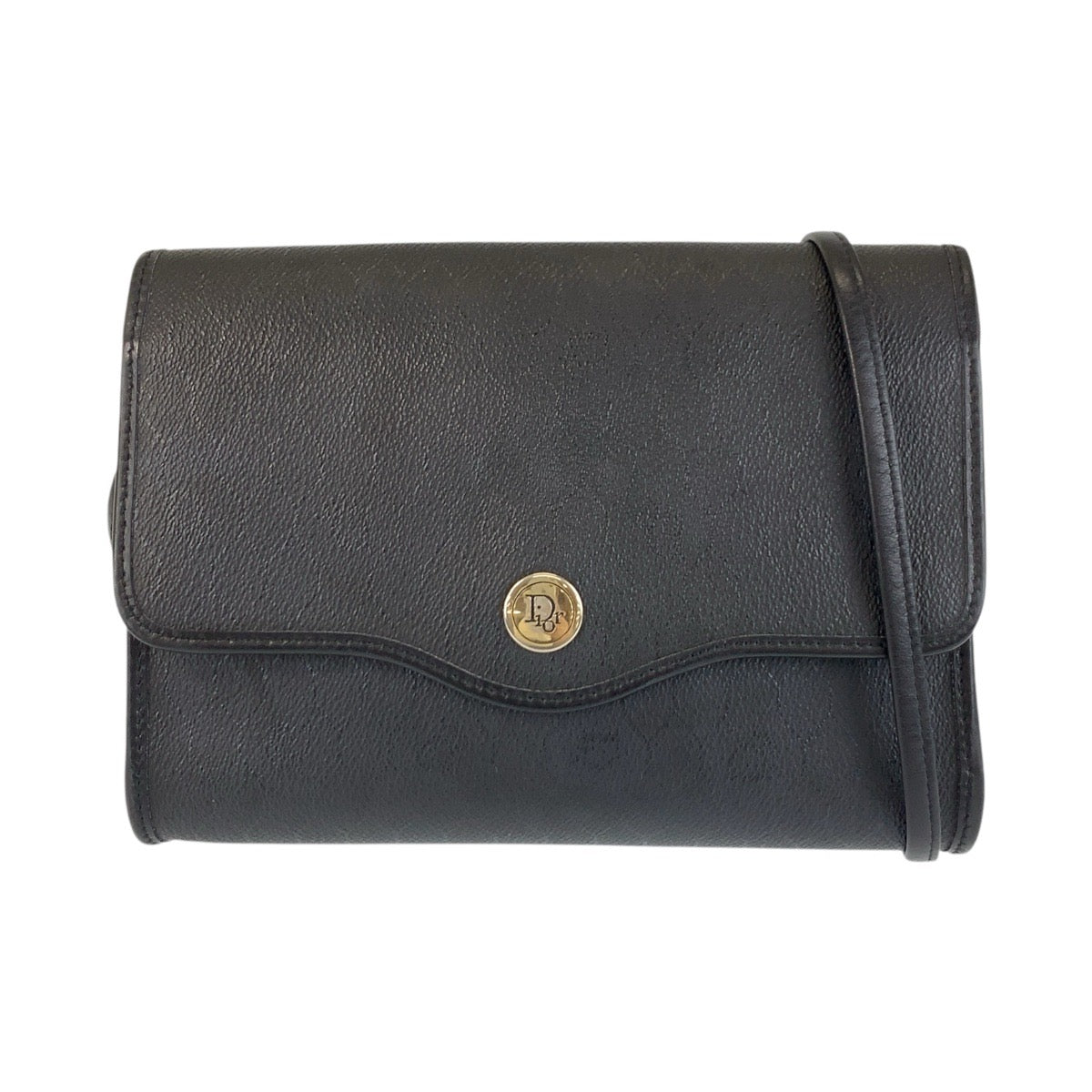 Dior Shoulder Bag Pvc, Goldmetal Honeycomb Women Leather Black