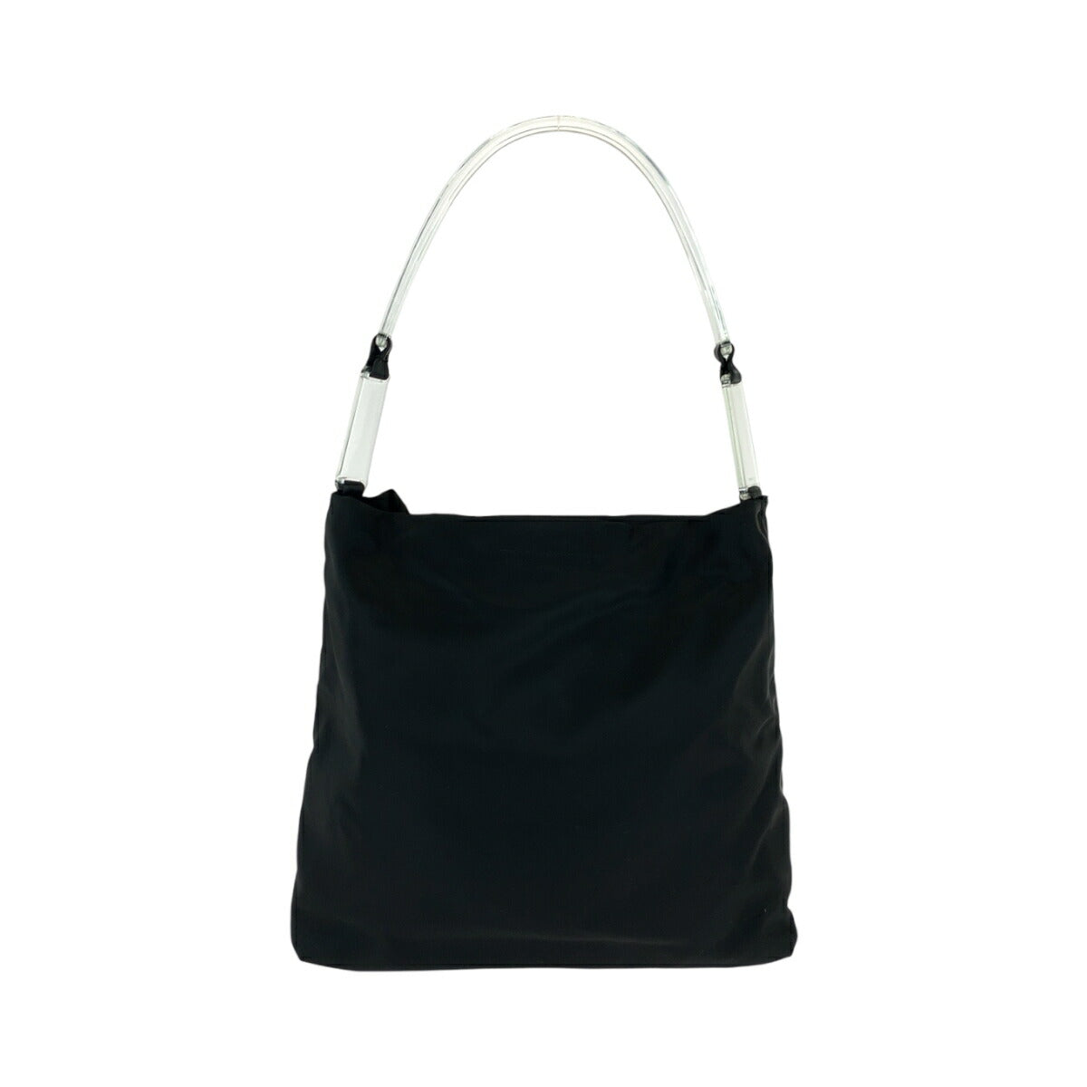 Prada Tessuto Triangle Shoulder Bag Nylon Black Logo