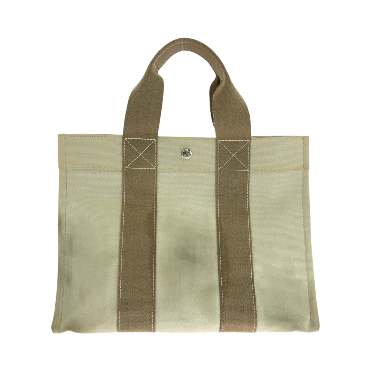 Tote Bag Ivory Silvermetal Tote Bag Handbag Canvas Beige