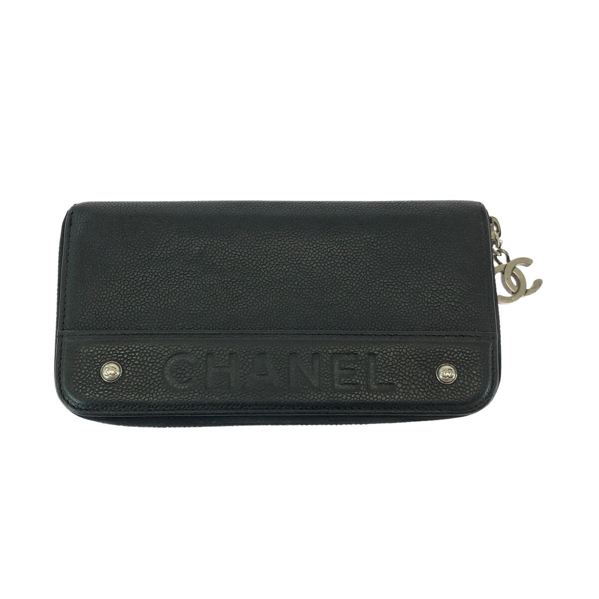 Chanel Caviar Skin Coco Mark Long Wallet 501881