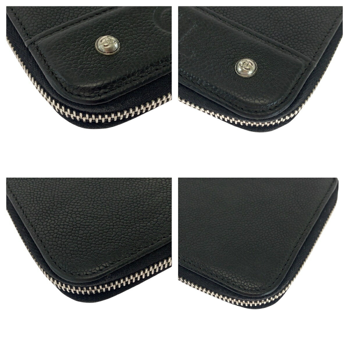 Chanel Caviar Skin Coco Mark Long Wallet 501881