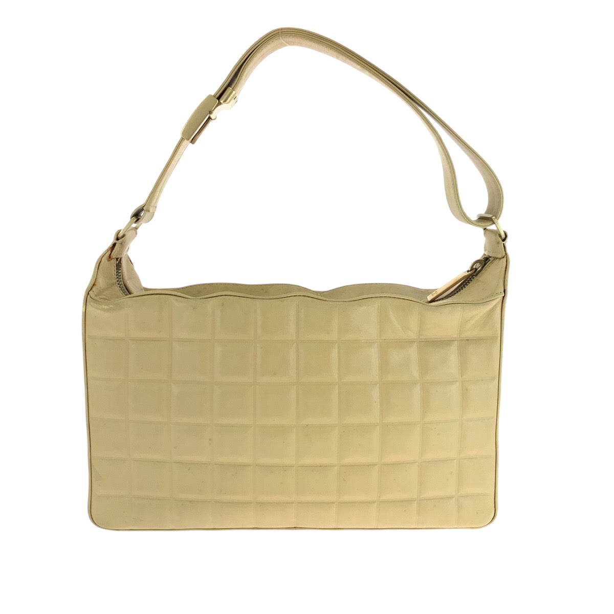 Chanel lambskin COCO Mark Gold Beige Shoulder Bag