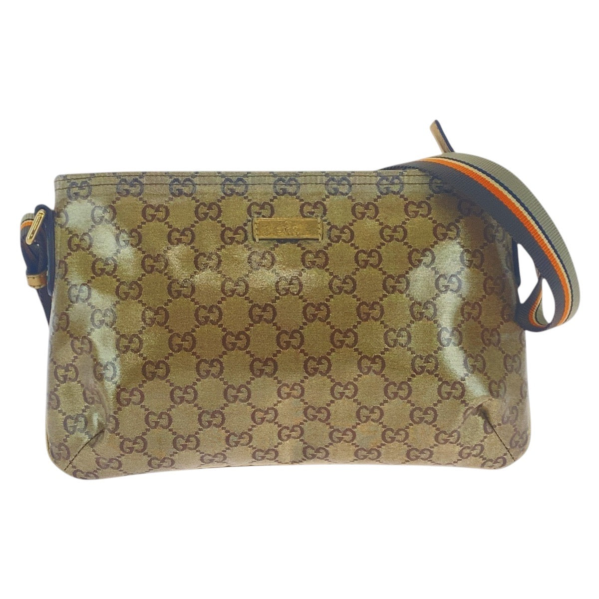 Gucci Coated GG crystal Unisex Canvas Beige Crossbody Bag