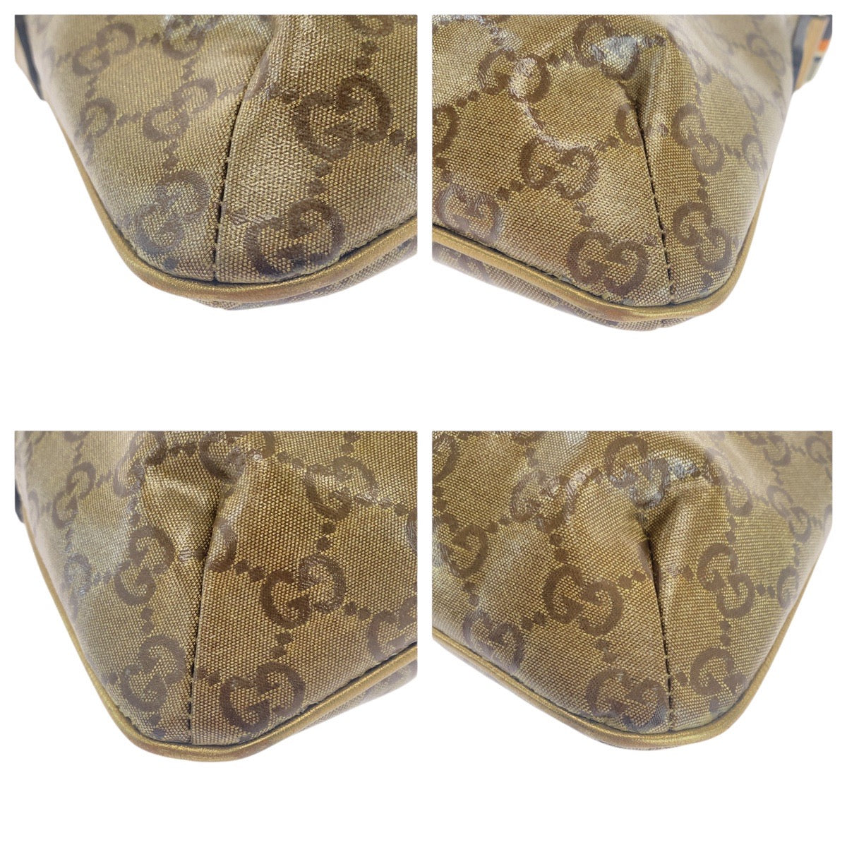Gucci Coated GG crystal Unisex Canvas Beige Crossbody Bag