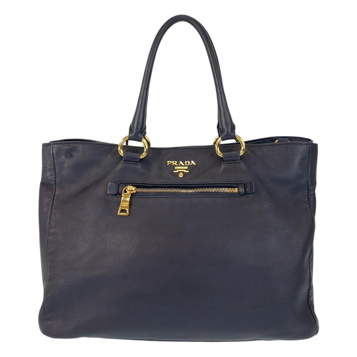 Tote Bag Navy Metal Tote Bag Shoulder Leather Gold Shoulder Bag