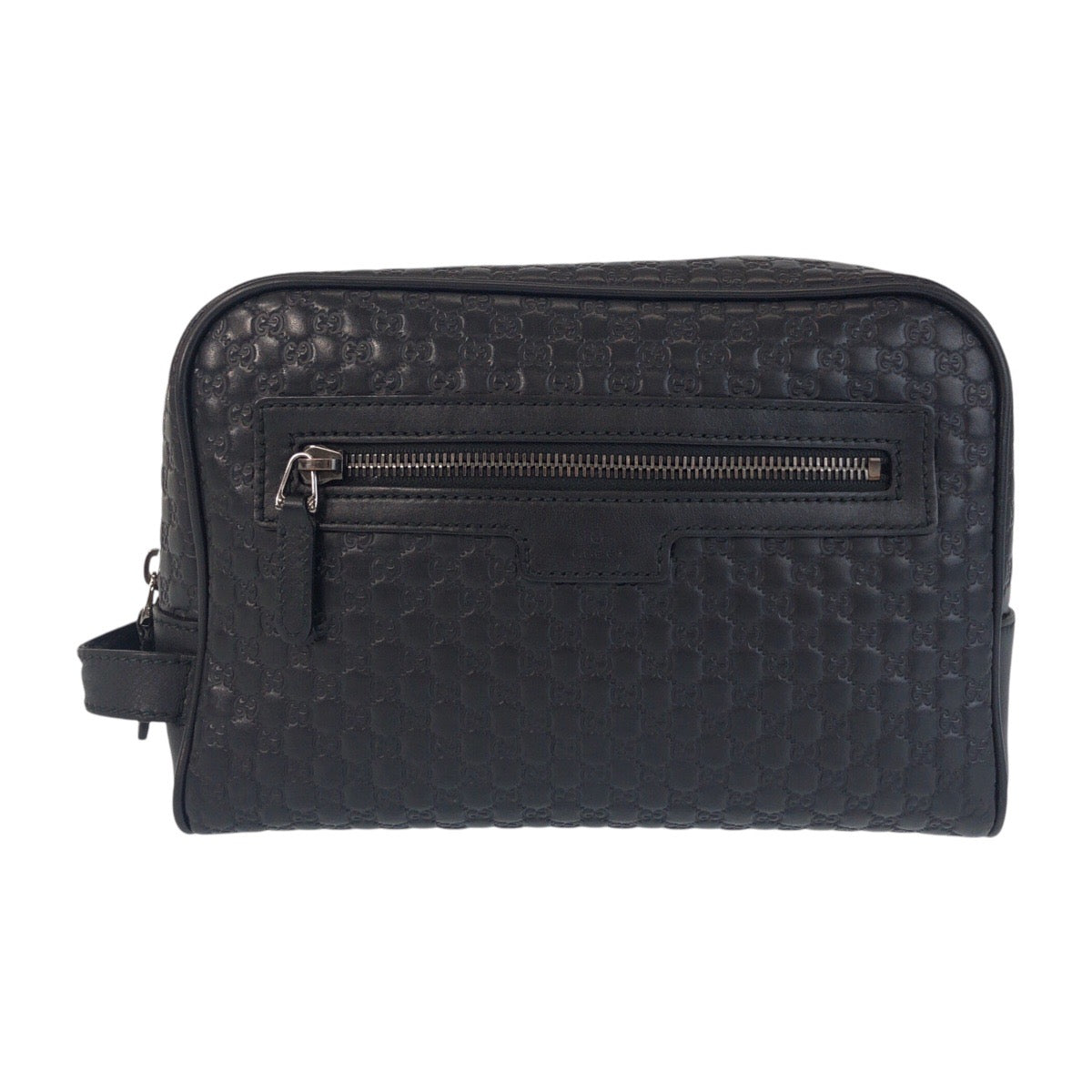 Gucci business Micro Guccisima Leather Black Clutch Bag