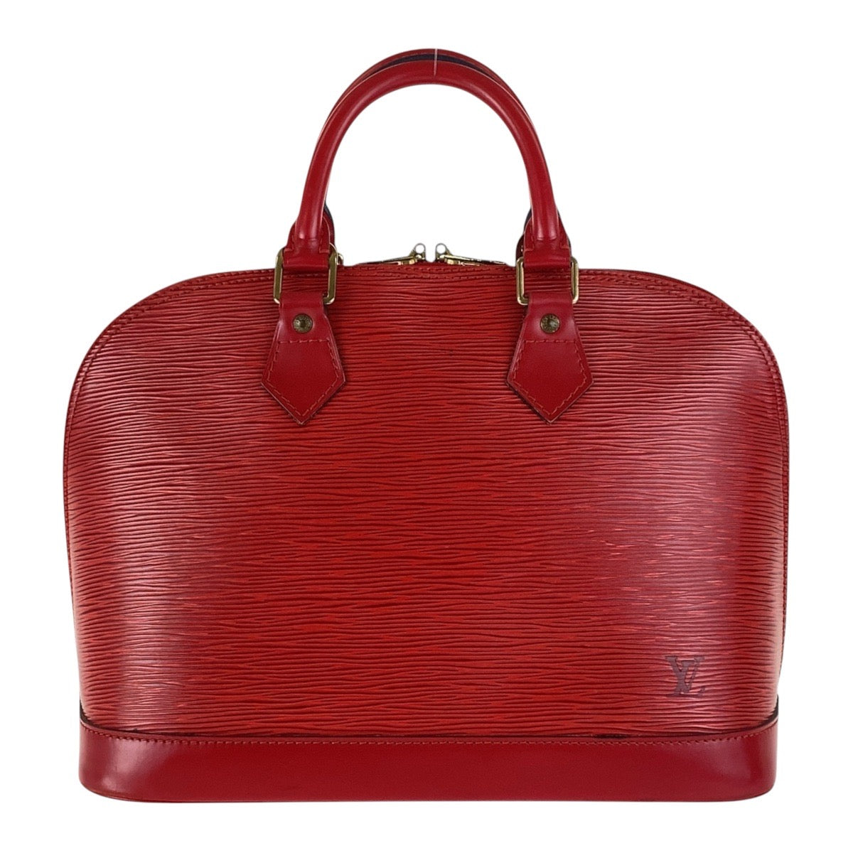 Louis Vuitton M40850 Epi Leather Red Gold Tote Bag
