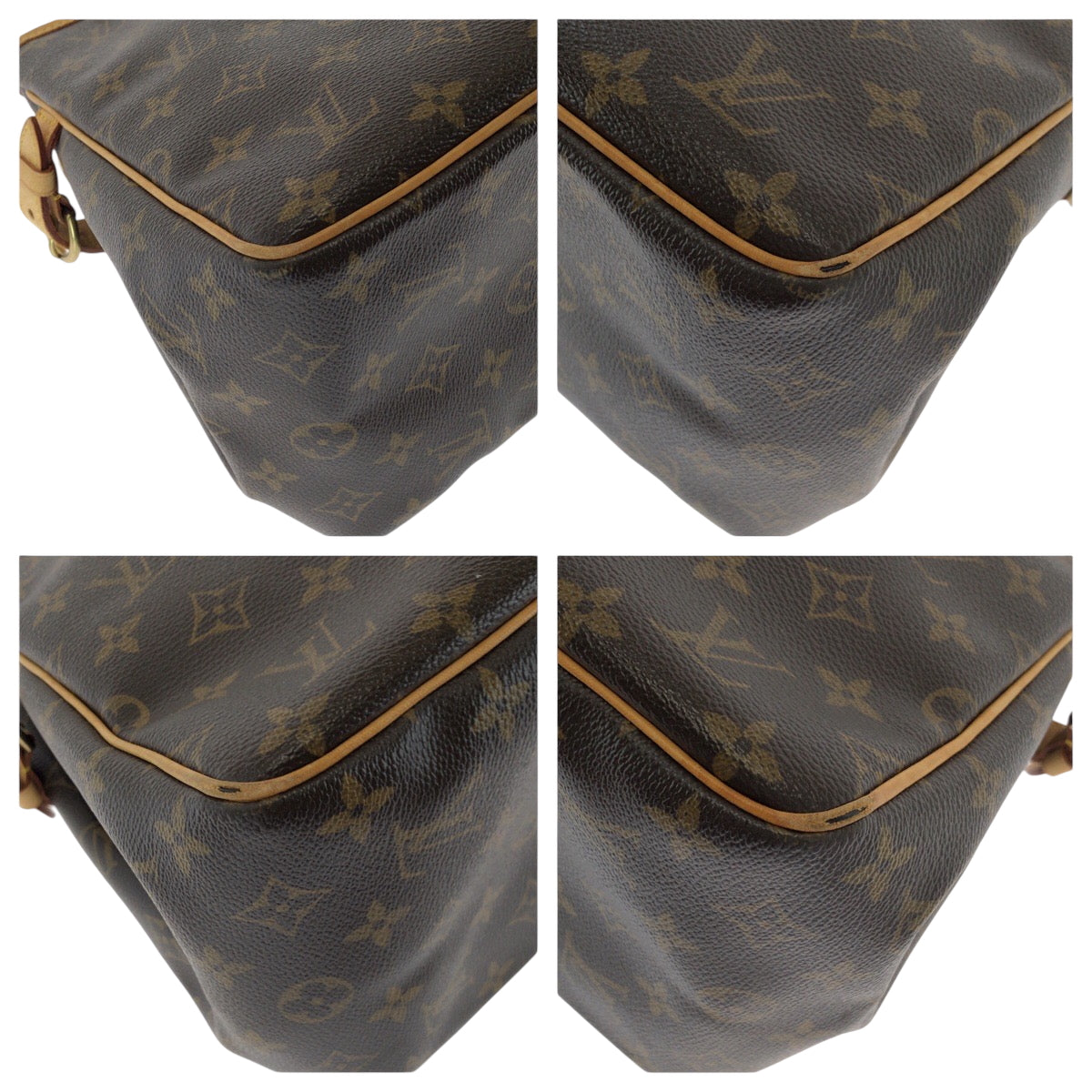 Louis Vuitton M51156 PVC es Monogram Brown Gold Tote Bag
