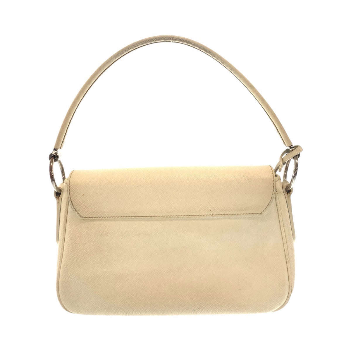 Shoulder Bag Silvermetal Shoulder Bag Handbag Safiano Leather White