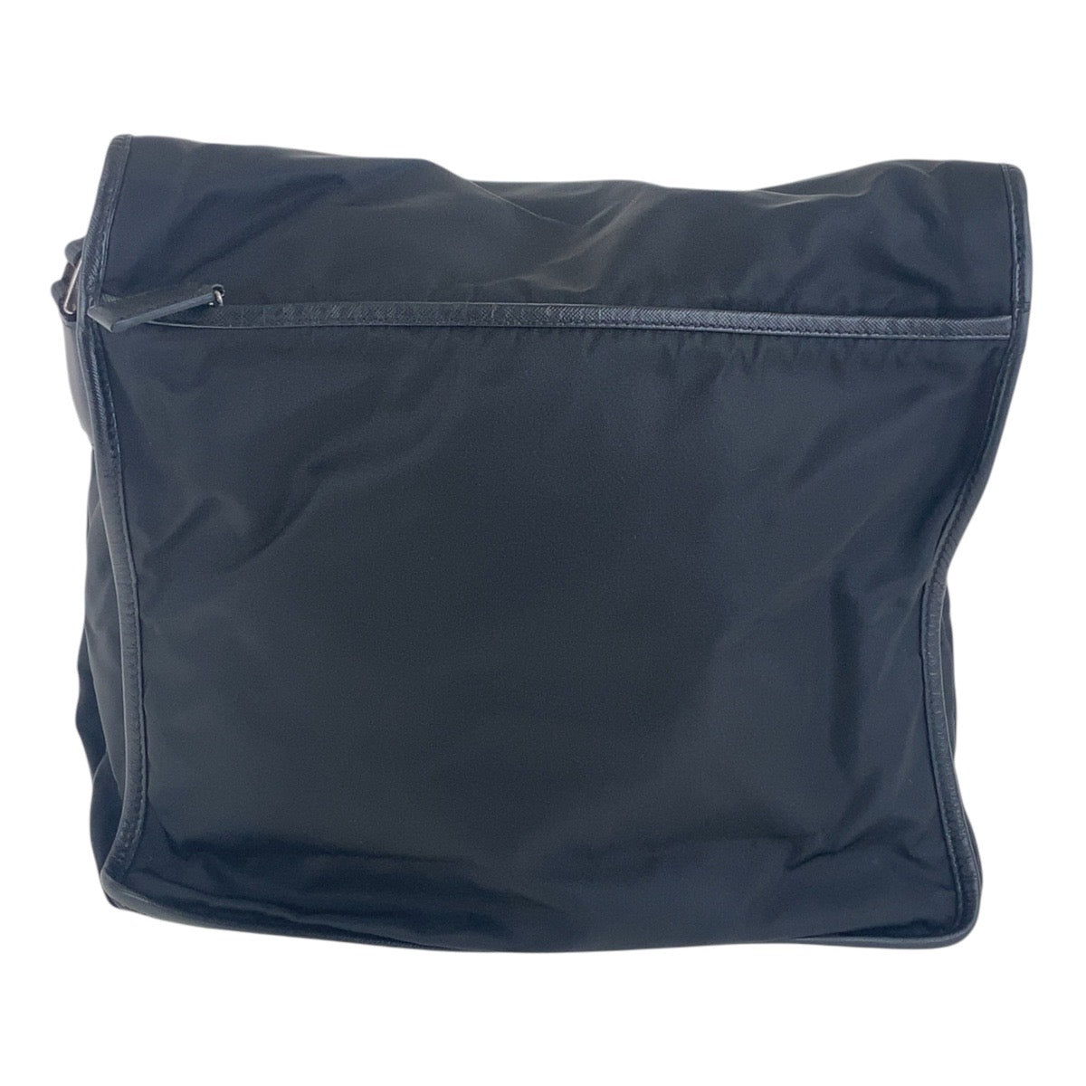 Prada Tessuto Triangle Plate Shoulder Bag Logo