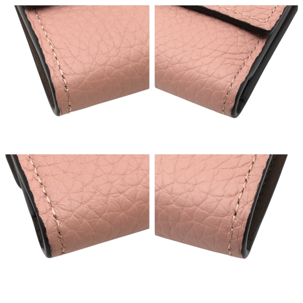 Louis Vuitton Tri-fold M62156 magnolia Tri-fold Compact Leather Pink Wallet Case