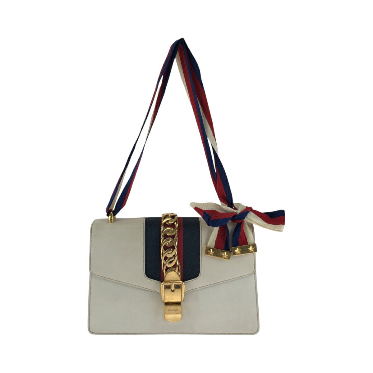 Gucci Sylvie 2Way Shoulder Bag Leather