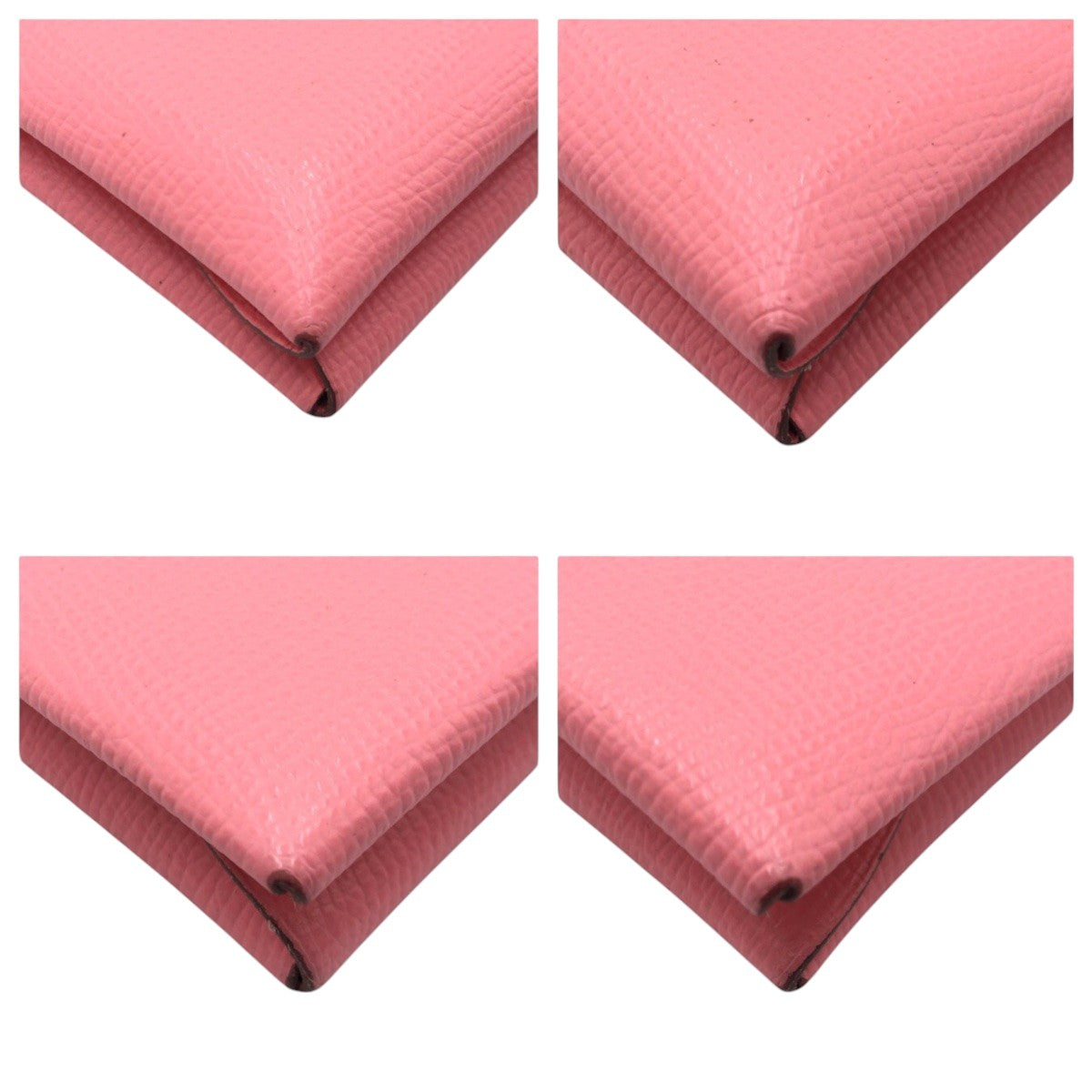 Coin Case Epsom Silvermetal Coin Case Card Pink Travel Bag