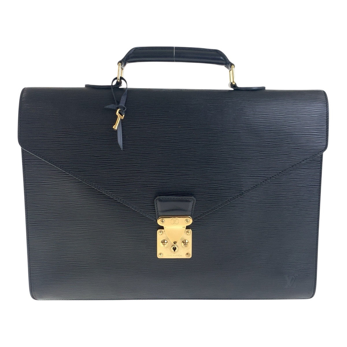 Louis Vuitton Business M54422 Epi Noir Assistant Leather Black Gold Handbag