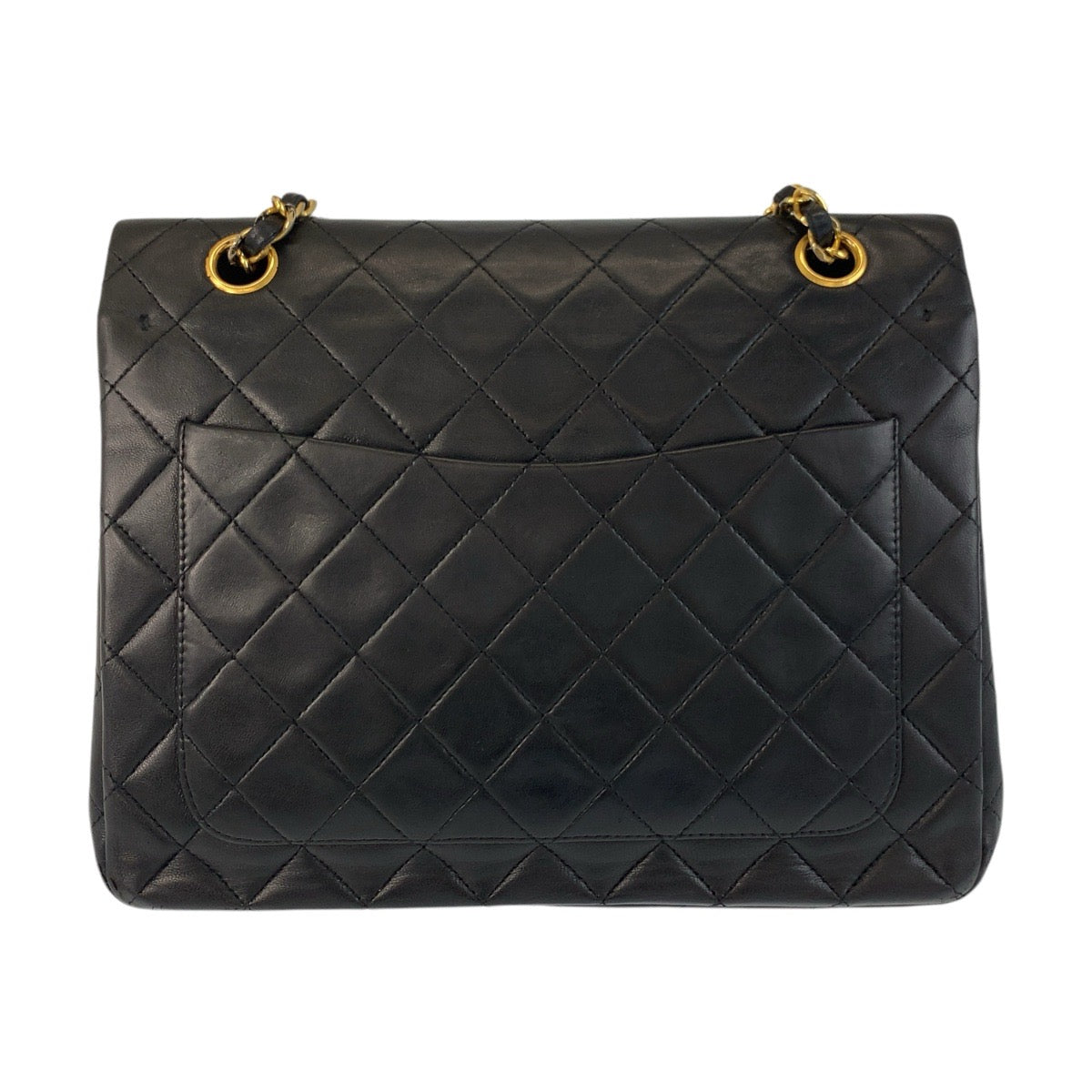 Chanel lambskin GoldMetal ChainShoulder Matrasse Turnlock COCO Black Shoulder Bag