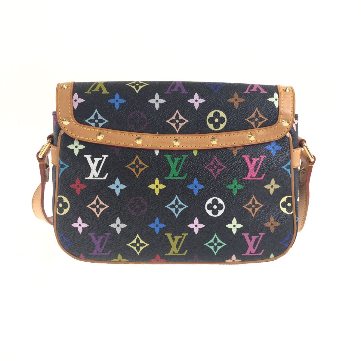 Louis Vuitton M92639 PVC GoldMetal Sologne Monogram Multicolor Crossbody Bag